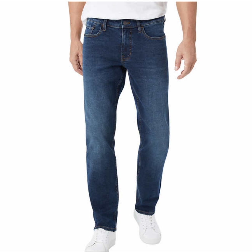 Izod Men's Blue Jeans, Straight Fit Size 34x30